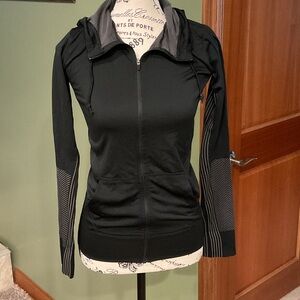 Nike Gray and Black Dri-FIT Zip Up Jacket, Size XS